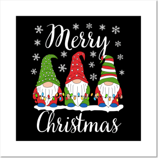 Gnomes Merry Christmas Posters and Art